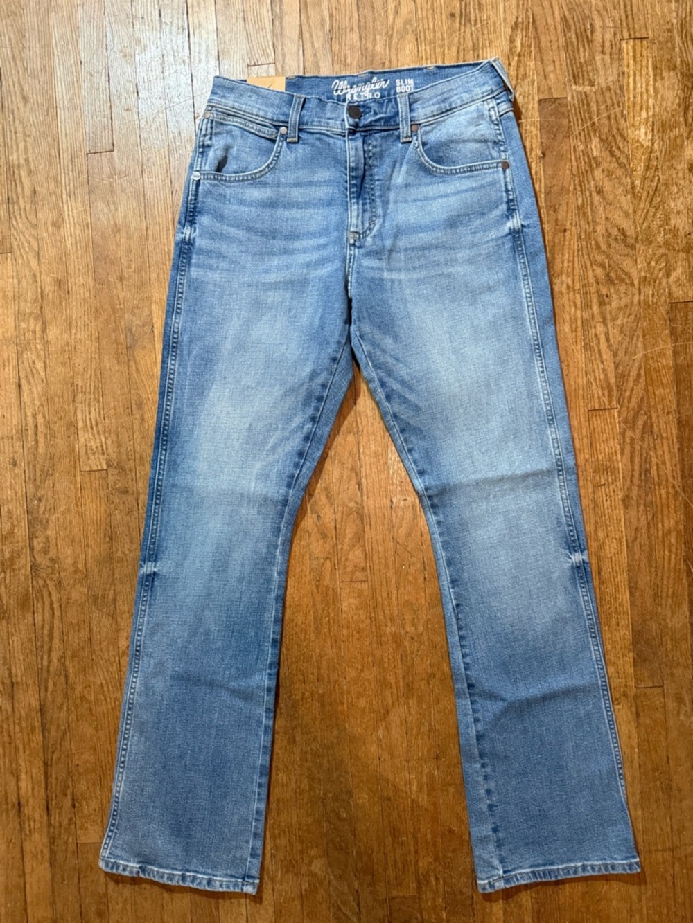 Wrangler Retro Slim Boot Light Blue Jeans